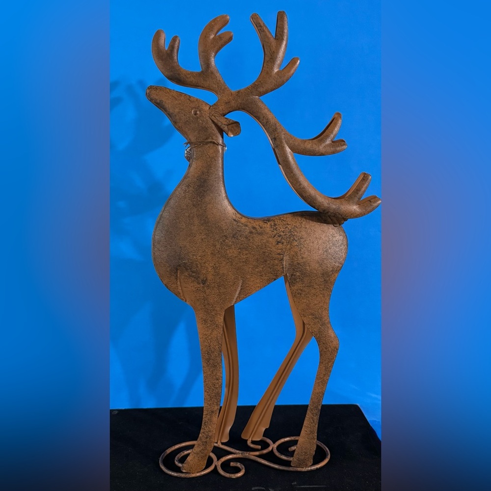 Tall Rustic Brown Reindeer Holiday Decor - Picture 4 of 11